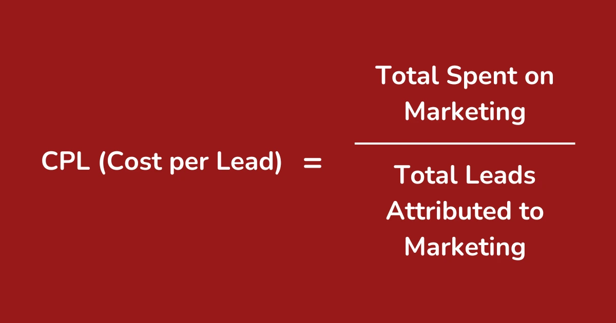 How to calculate Cost per Lead (CPL) 