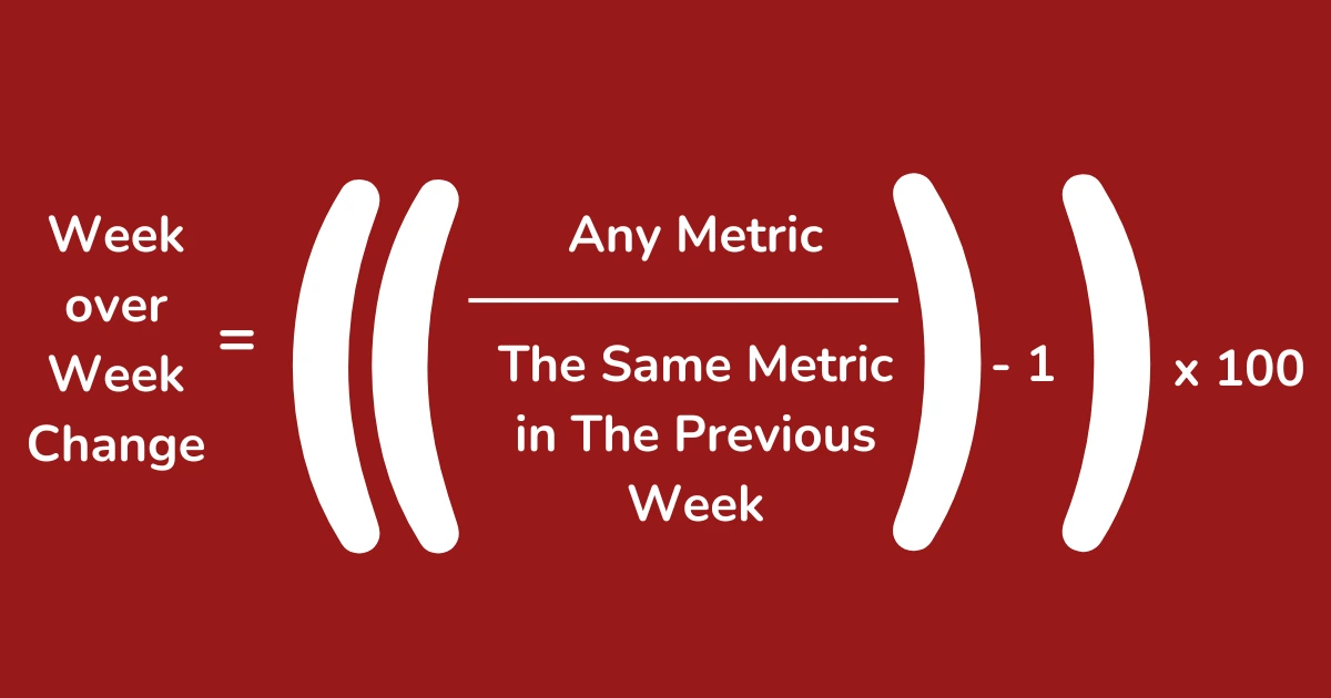 Week over Week Change Formula